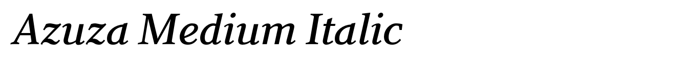Azuza Medium Italic